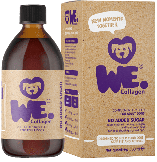 We. Collagen for dogs box+bottle